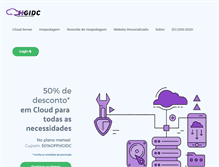 Tablet Screenshot of hgidc.com.br